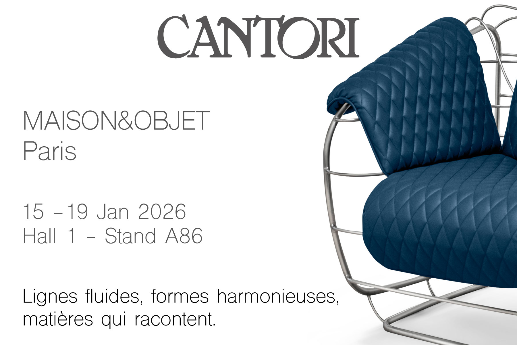 05/12/2025 Cantori al Maison&Objet di Parigi 2026 - Cantori