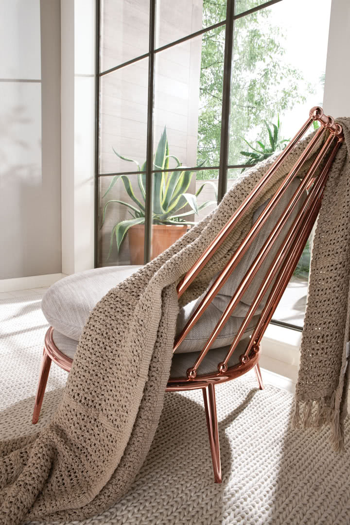 Aurora iron back armchair - Cantori