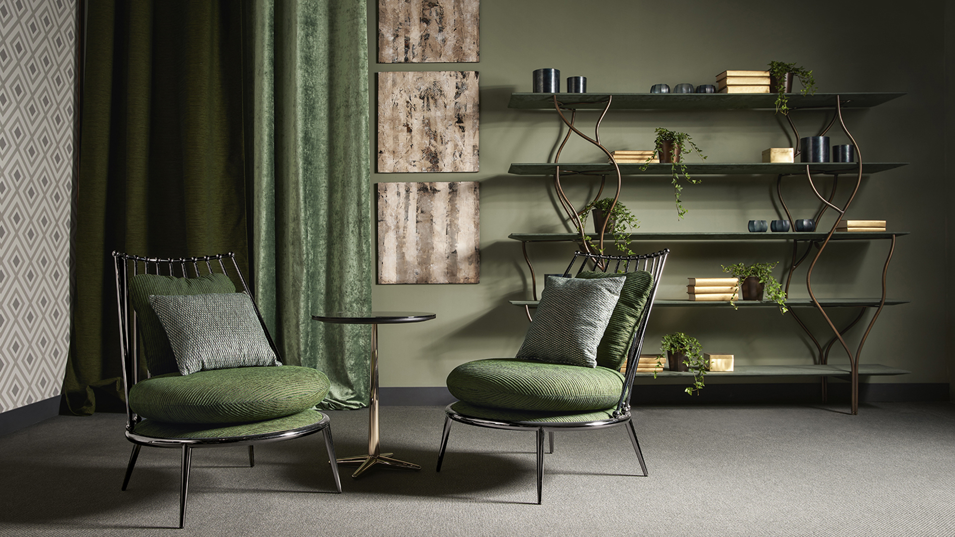 Aurora iron back armchair - Cantori