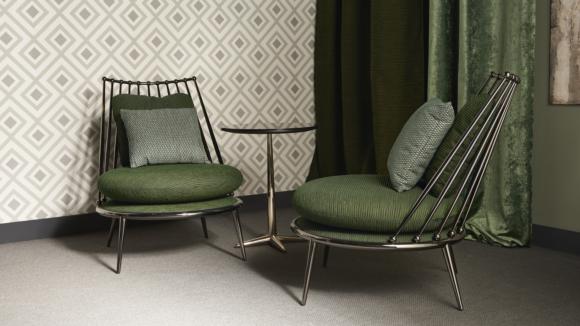 Aurora iron back armchair - Cantori